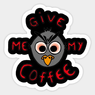 Coffee owl Sticker